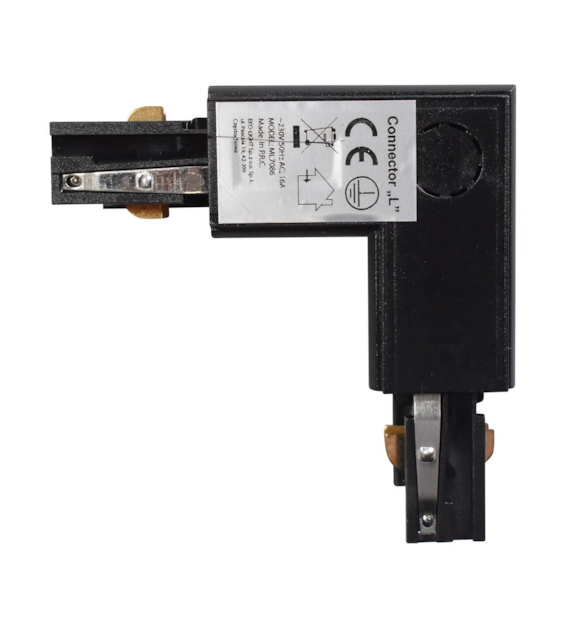Łącznik Lampy Track Light Czarny 3-obwodowy Typ: LD