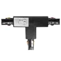 Łącznik Lampy Track Light Czarny 3-obwodowy Typ: T DR