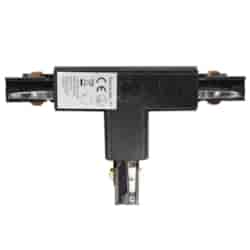 Łącznik Lampy Track Light Czarny 3-obwodowy Typ: T DR
