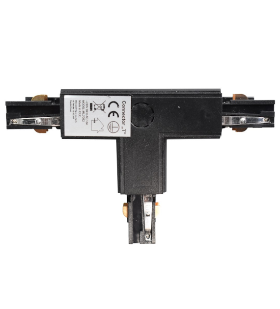 Łącznik Lampy Track Light Czarny 3-obwodowy Typ: T DR