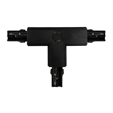 Łącznik Lampy Track Light Czarny 3-obwodowy Typ: T UL