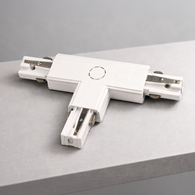 Łącznik Lampy Track Light Biały 3-obwodowy Typ: T UR