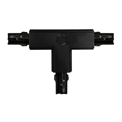 Łącznik Lampy Track Light Czarny 3-obwodowy Typ: T UR