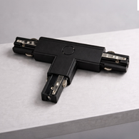 Łącznik Lampy Track Light Czarny 3-obwodowy Typ: T UR