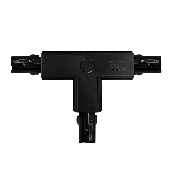 Łącznik Lampy Track Light Czarny 3-obwodowy Typ: T UR