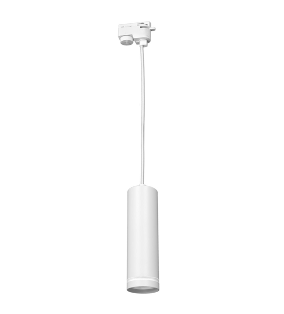 Pipe Ring Track Pendant Light Biały 1xGU10
