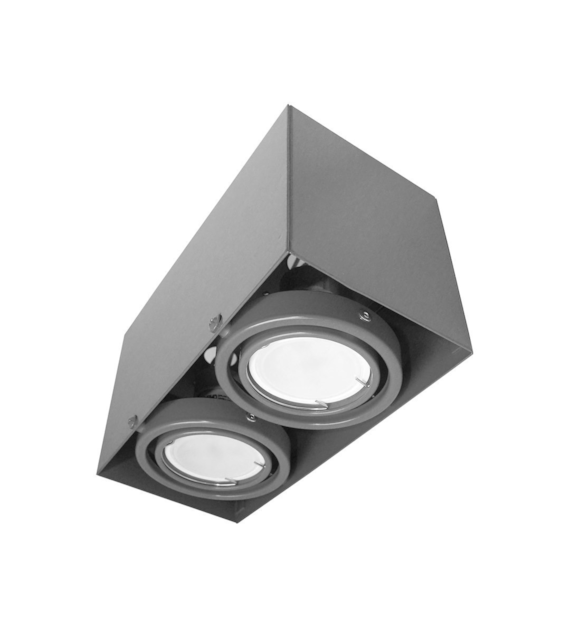 LAMPA SUFITOWA BLOCCO SZARY 2x7W GU10 LED