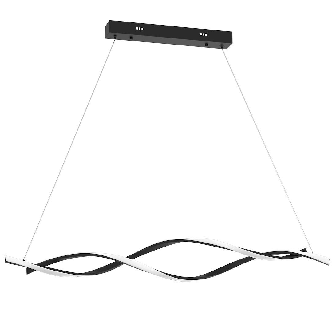 Lampa wisząca Milagro Grant nowoczesna czarny 38W LED 4000K neutralna 98 cm