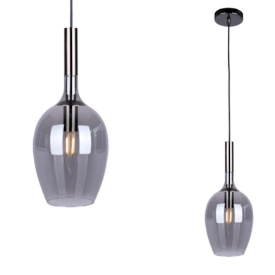 Lampa wisząca LUGANO SMOKED 1xE14