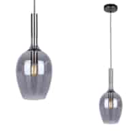 Lampa wisząca LUGANO SMOKED 1xE14