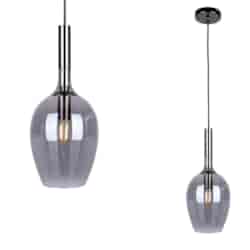 Lampa wisząca LUGANO SMOKED 1xE14