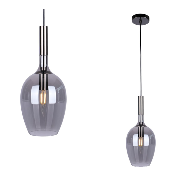 Lampa wisząca LUGANO SMOKED 1xE14