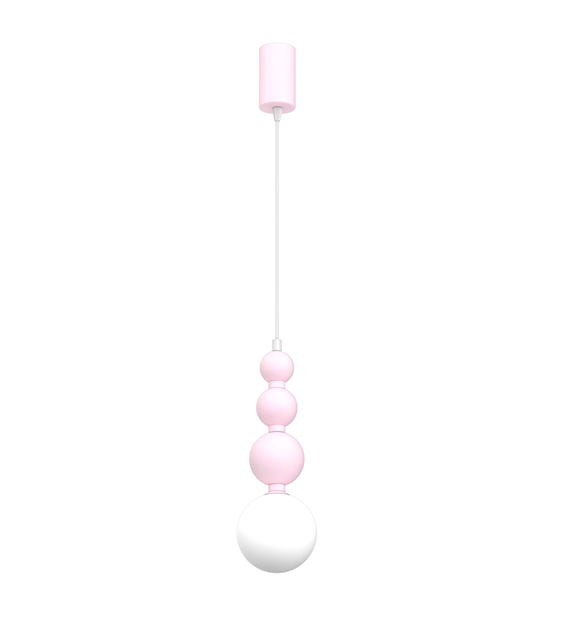 Lampa wisząca BOULE Pink 1xG9