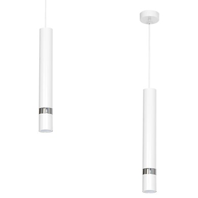 Lampa wisząca Joker Biały / Chrom 1xGU10