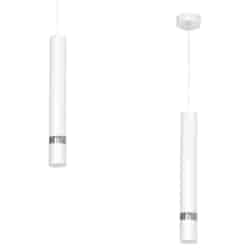 Lampa wisząca Joker Biały / Chrom 1xGU10