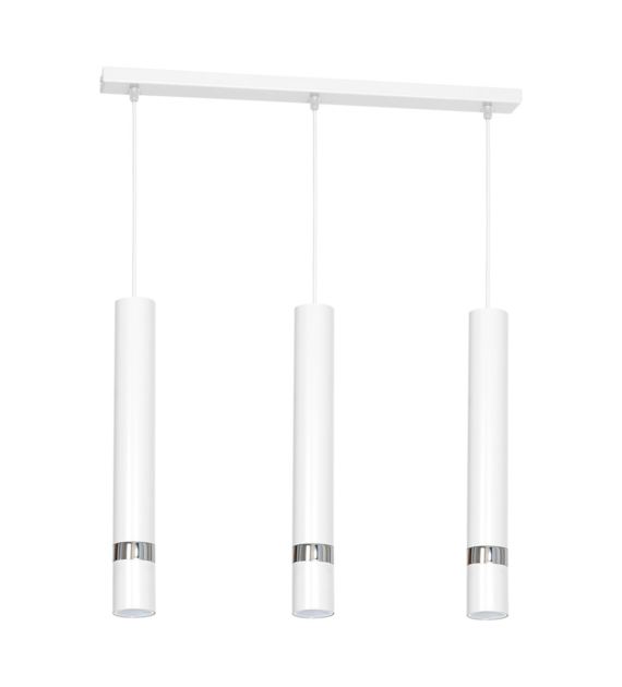 Lampa wisząca Joker Biały / Chrom 3xGU10