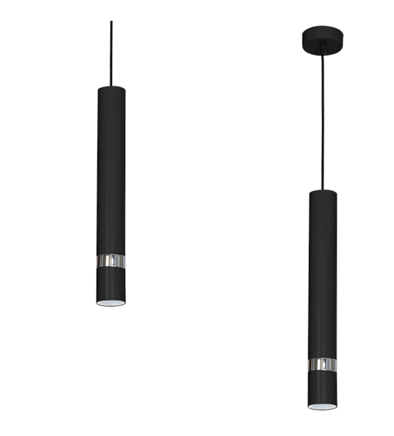 Lampa wisząca JOKER BLACK/CHROME 1xGU10