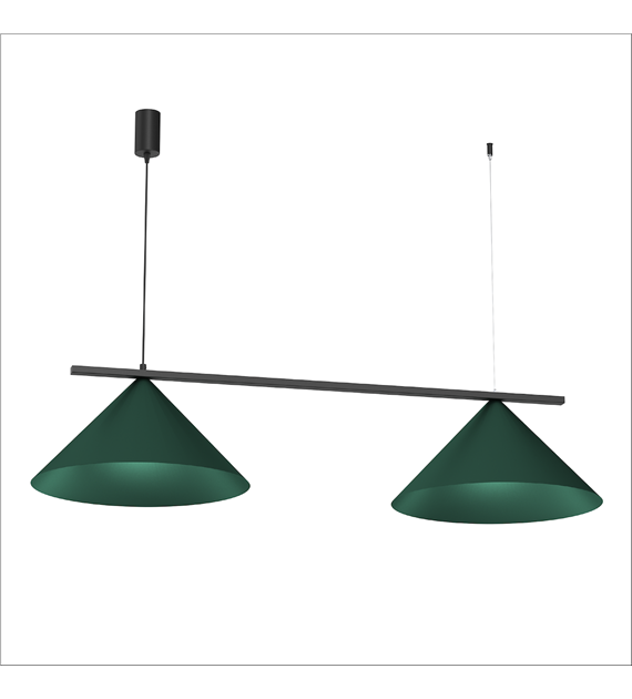 Lampa wisząca CAPITAL BLACK/GREEN 2XGX53