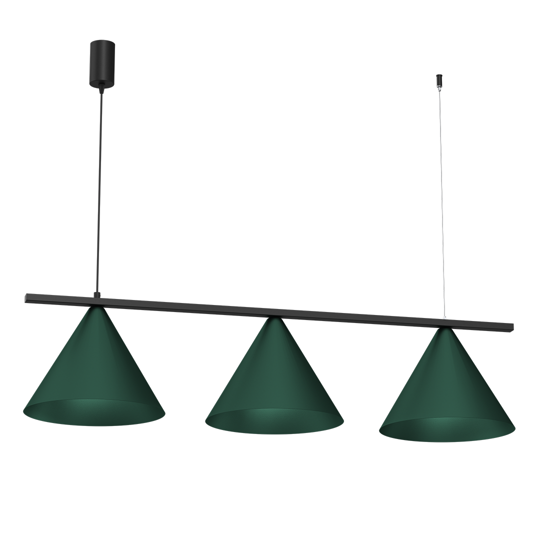 Lampa wisząca CAPITAL BLACK GREEN 3XGX53