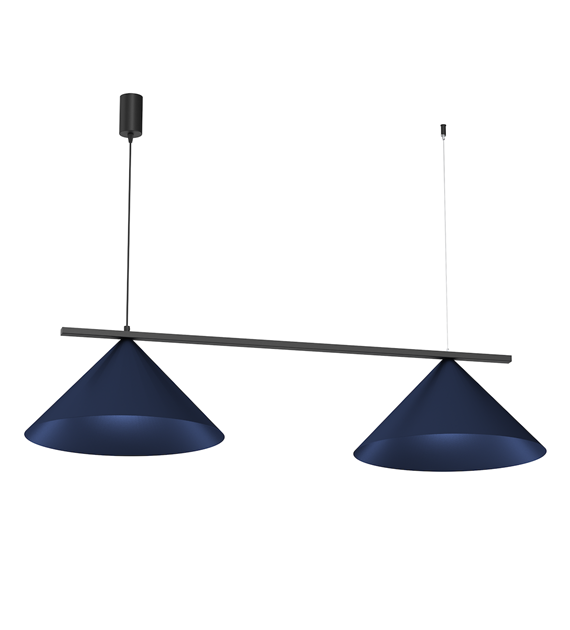 Lampa wisząca CAPITAL BLACK/NAVY BLUE 2XGX53