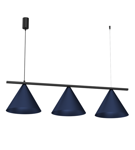 Lampa wisząca CAPITAL BLACK/NAVY BLUE 3XGX53