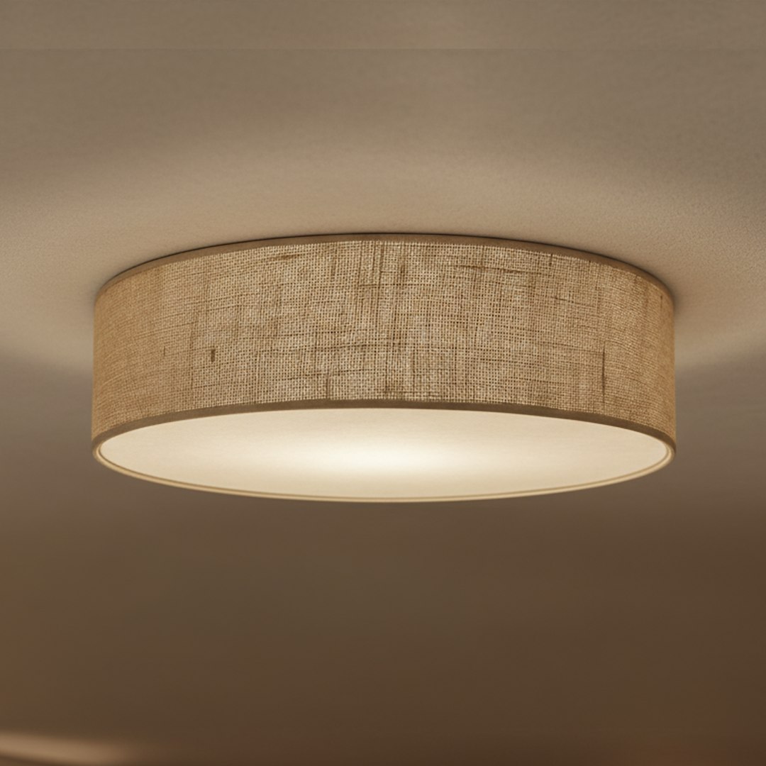 Lampa sufitowa Marshall 3xE27 Ø50cm Biały/Brąz Milagro