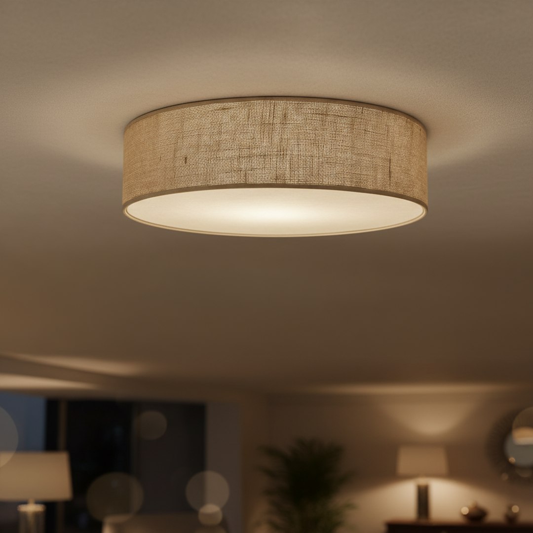 Lampa sufitowa Marshall 3xE27 Ø50cm Biały/Brąz Milagro — widok produktu