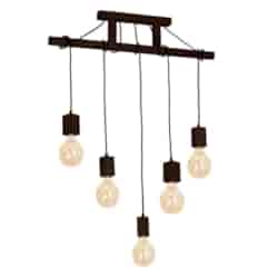 Lampa Wisząca JACK 5xE27 Orzech