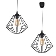 Lampa wisząca COLIN BLACK 1xE27