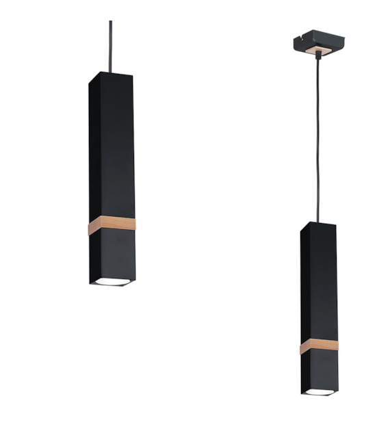 Lampa wisząca VIDAR BLACK 1xGU10