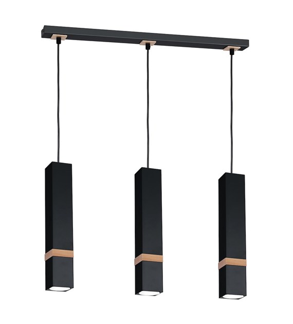 Lampa wisząca VIDAR BLACK 3xGU10