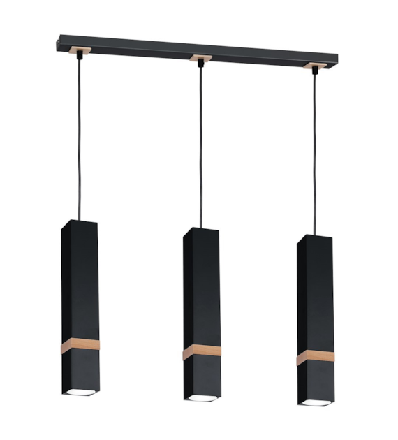 Lampa wisząca VIDAR BLACK 3xGU10