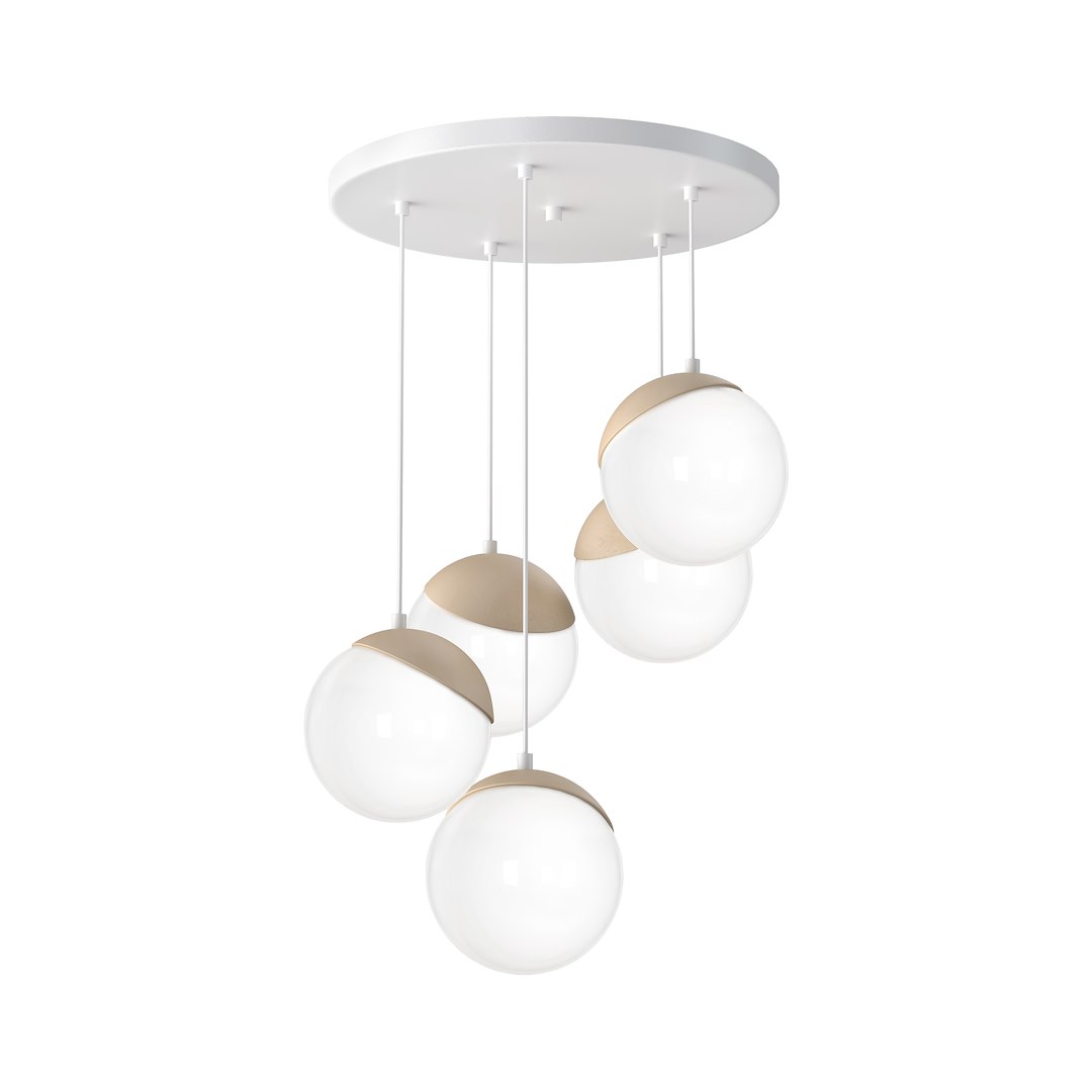 Lampa wisząca SFERA WOOD 5xE14 Milagro