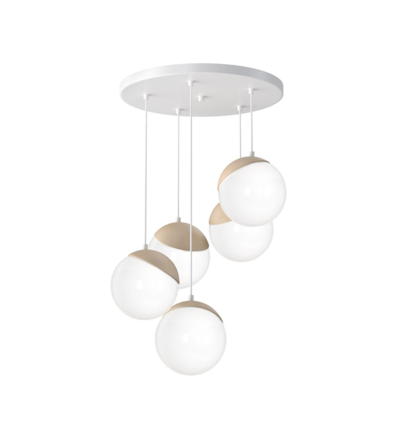 Lampa wisząca SFERA WOOD 5xE14