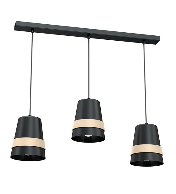 Lampa wisząca VENEZIA BLACK 3xE27