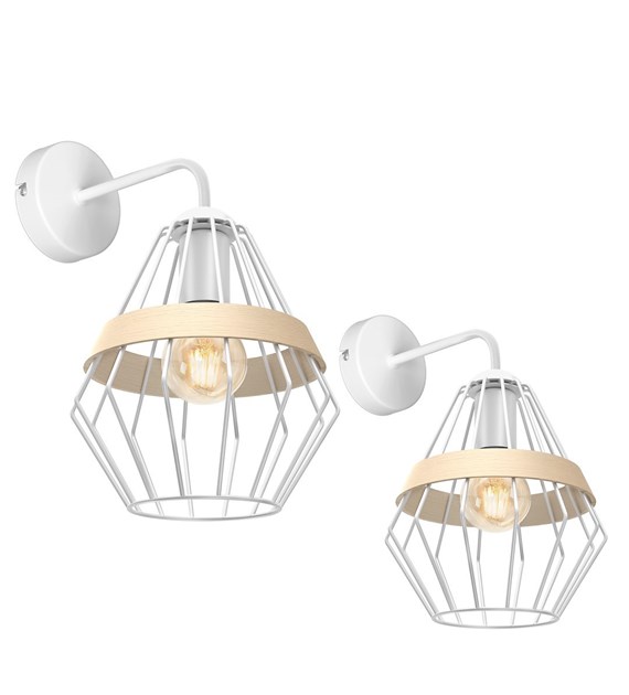 Kinkiet Cliff 1xE27 Biały