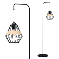 Lampa stojąca CLIFF BLACK 1xE27