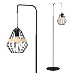 Lampa stojąca CLIFF BLACK 1xE27