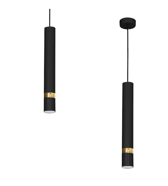 Lampa wisząca JOKER BLACK/GOLD 1xGU10