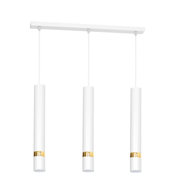 Lampa wisząca Joker 3xGU10 Biały/Złoty