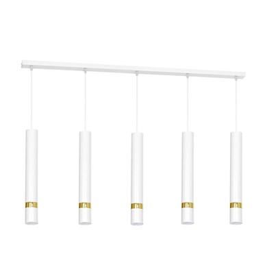 Lampa wisząca Joker 5xGU10 Biały/Złoty