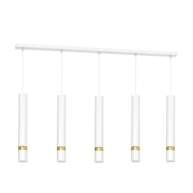 Lampa wisząca Joker 5xGU10 Biały/Złoty
