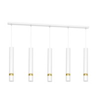 Lampa wisząca Joker 5xGU10 Biały/Złoty