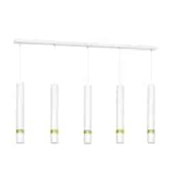 Lampa wisząca Joker 5xGU10 Biały/Złoty
