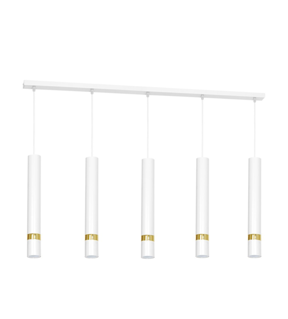 Lampa wisząca Joker 5xGU10 Biały/Złoty