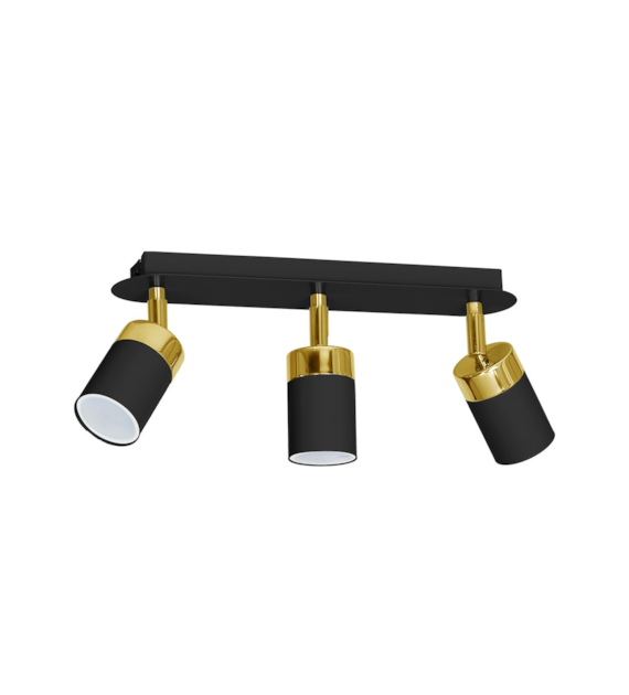 Lampa sufitowa JOKER BLACK/GOLD 3xGU10