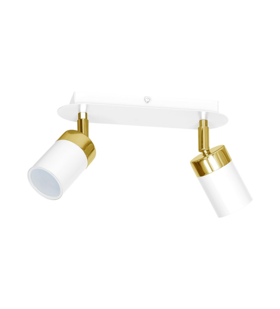 Lampa sufitowa Joker 2xGU10 Biały/Złoty