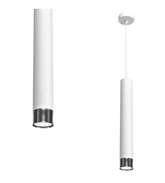 Lampa wisząca Dani Biały / Chrom 1xGU10