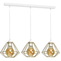 Lampa wisząca Lupo 3xE27 Biały/Złoty