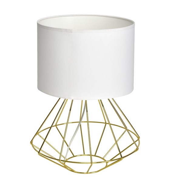 Lampa stojąca LUPO WITE/GOLD 1xE27